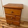 Wooden bedside locker x 2 Image 2