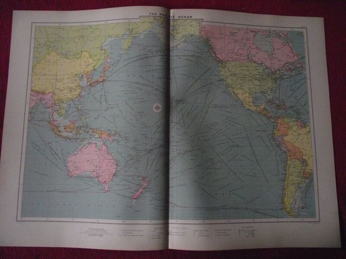 30 X Maps & Charts from Philip's Mercantile Marine Atlas of the World - Fourth Edition 1913