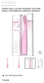 Foreo Issa 3 Ultra-hygienic Silicone Sonic Toothbrush Brand New pearl pink