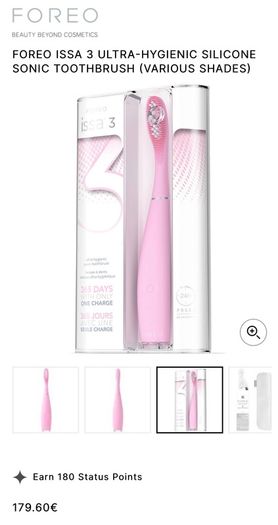 Foreo Issa 3 Ultra-hygienic Silicone Sonic Toothbrush Brand New pearl pink