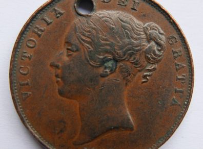 Victoria 1853 Copper Young Head Penny