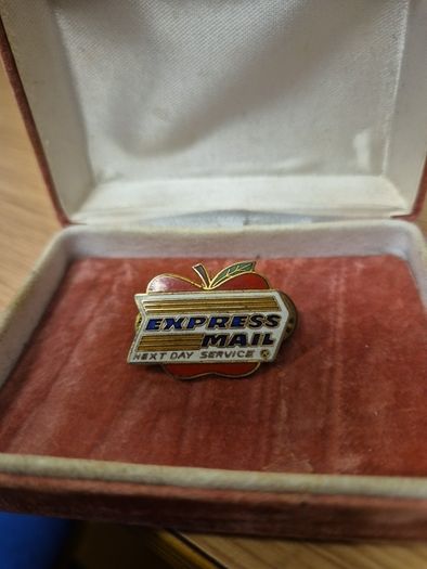 Vintage Express Mail Pin Badge
