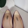 LK Bennett purple leather pointed flats Sz 41 ( Fit 7 - 7.5 UK) Rrp 229 (New) Image 2