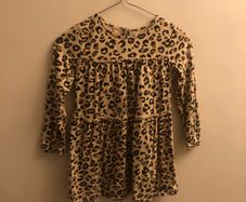 Leopard print dress (age 6-7)