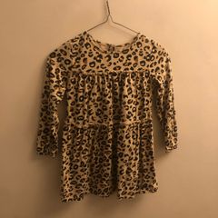 Leopard print dress (age 6-7)