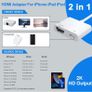HDMI Adapter for iPhone iPad, 1080P HDMI Adapter for iPhone to TV Sync Screen Video & Audio Digital AV Converter with Charging for iPhone, iPad, iPod on HDTV/Projector/Monitor, Plug & Play Image 5