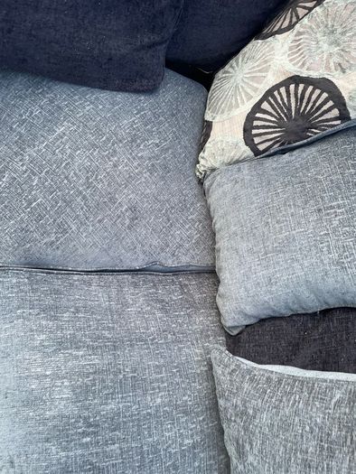 Dfs grey corner  sofa