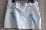 white mini skirt fits 6-8 worn twice