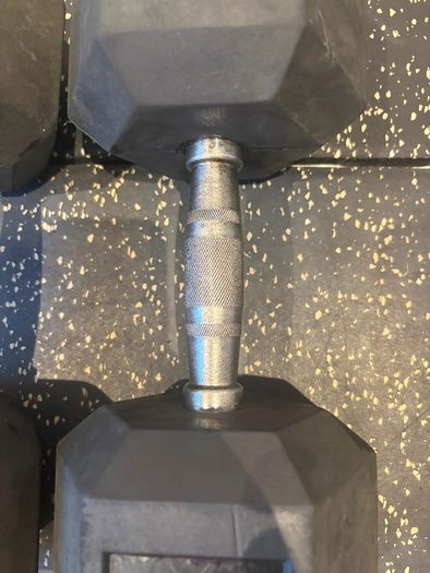 Dumbbells Rubber Hex 15kg Pair