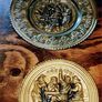Set of 4 1960s brass wall plates Image 5