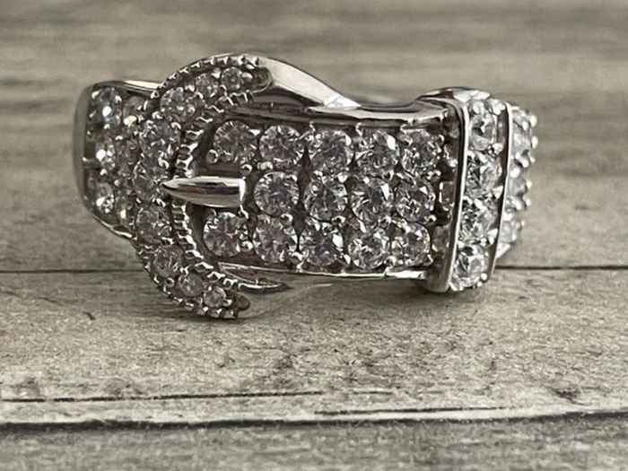 Sterling Silver Buckle Ring