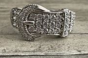 Sterling Silver Buckle Ring