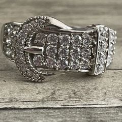 Sterling Silver Buckle Ring
