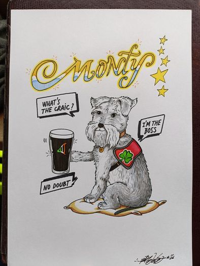 Personalised birthday cards and pet portraits