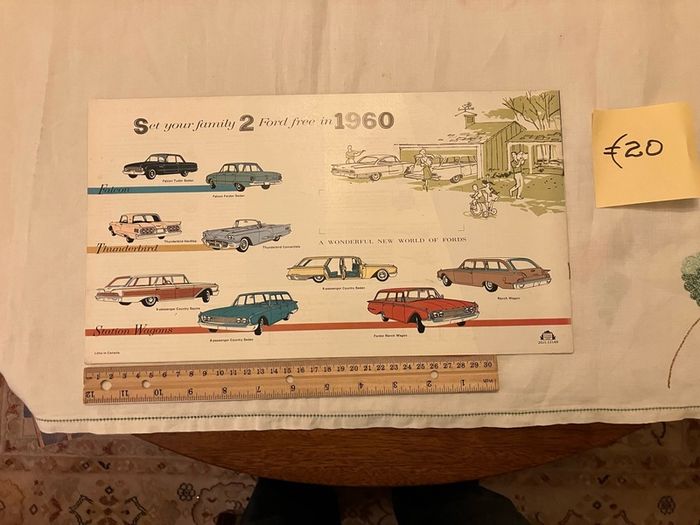 American car brochures. 1950s, 1960s and 1980s