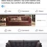 Natuzzi Genuine Leather Italian Couch 2 plus 2 Image 4