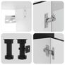 11 Piece Kitchen Cabinet Set Black Image 6
