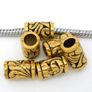 Pandora Style Gold Tone Tube Spacers Beads 2 for 1 Euro Image 2