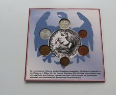 Weimar Republic original antique coins set incl Silver Mark