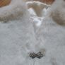 White Furry Jacket Size 12 Image 2
