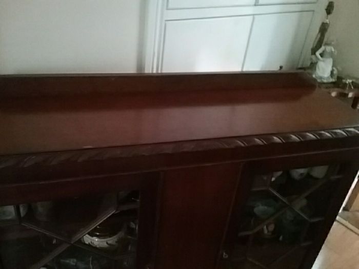 Edwardian Two Door Glazed Display/Book Cabinet