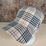 MONKI tartan burberry style pattern baseball cap Image 2