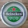 Vintage Heineken Beer Circle Metal Tin Bar Serving Trays Image 7
