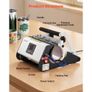 Tumbler Heat Press Machine, Max 887 mL Mug Press, Fast and Even Heating, with Tape and Gloves, Easy Temp and Time Setting, Heat Transfer for Sublimation Tumblers, Cups, Mugs, Black and White Image 3
