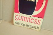 Irish Guinness tin sign, man cave sign, home bar sign