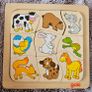 Goki Who Eats What? Wooden Matching Puzzle Image 2
