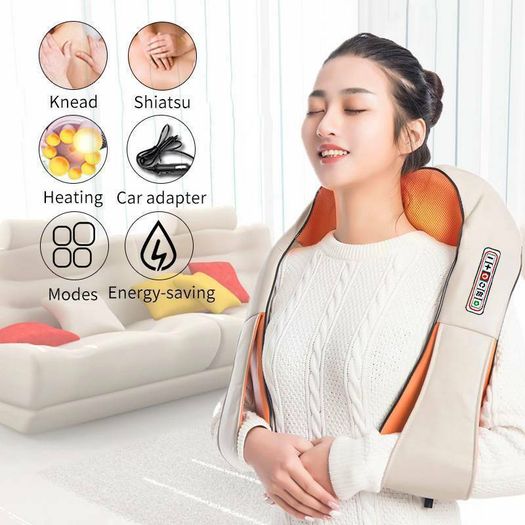 Shiatsu Back Neck Massager Muscle Relaxant Shoulder Body Massage U Machine Warm