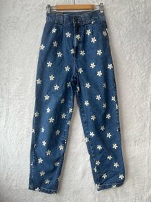 Lucy And Yak Daisy Print Jeans Sz 26W S