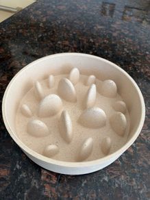 Slow feeder dog bowl