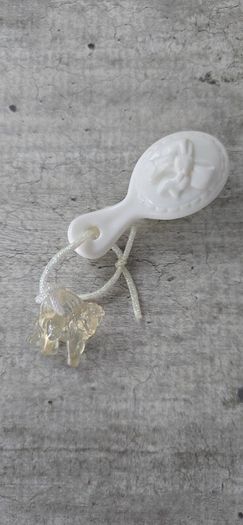 White Clear Charm and Brush MLP G3 My Little Pony