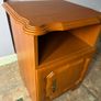 Vintage Bedside Locker Cabinet Teak Effect Image 5