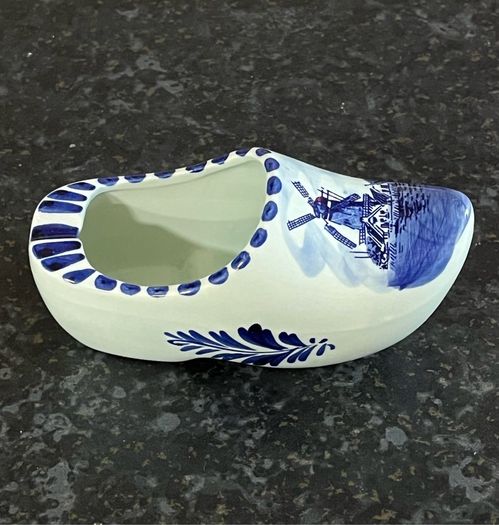 Vintage Delft Blue Clog Ashtray