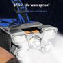 Rechargeable Headlamp Powerful LED Camping Light Waterproof Image 3