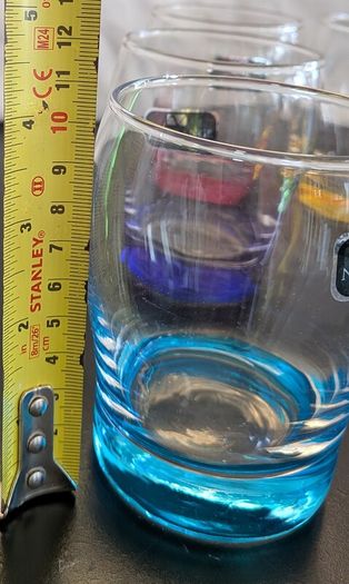 Newgrange Living Rainbow Coloured Base Tumblers Set of 6 Boxed
