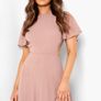 BOOHOO Chiffon Cut Out Maxi Dress Size 8! Image 3