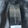 Brand-new Ladies Black Chiffon Lace Short Sleeved Top from David Emanuel Image 3