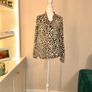 Reduced Ladies Leopard Print Blouse from Dunnes Stores Size Xs UK 6-8 / EU 34-36 Image 2
