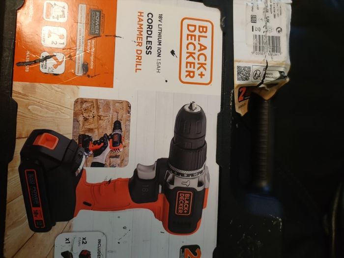 black and Decker cordless hammer drill