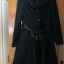 New Black Wool Coat Image 2