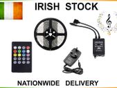 5M SMD 3528 RGB 300 LED Strip Waterproof + Power supply + Music Controller