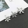 Snowflake Charm, 70 Pieces Mixed Snowflake Pendants Antique Silver Snowflake Charms Christmas Jewelry Making Accessories Crafting Supplies for DIY Necklace Bracelet Image 4