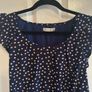 navy mini dress with flutter sleeves Image 5
