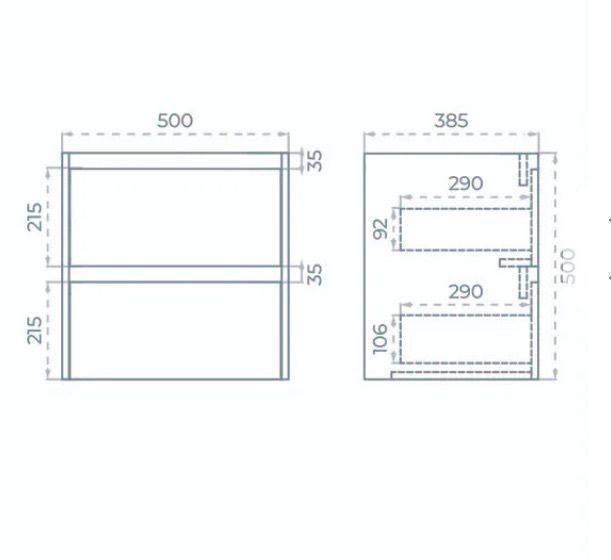 Sonas wall hung vanity unit