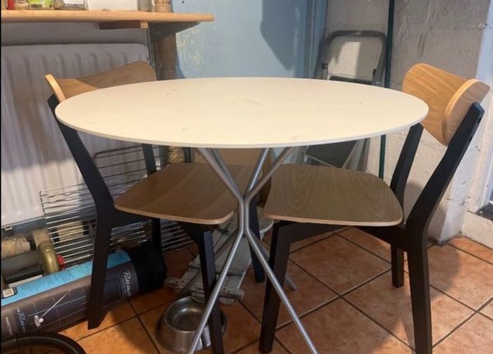Table and chairs