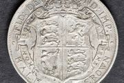 United Kingdom 1915 Half 1/2 Crown - George V 1st type coin