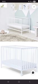 Little Buds Forest Kim Cot by Baby Elegance with mattress